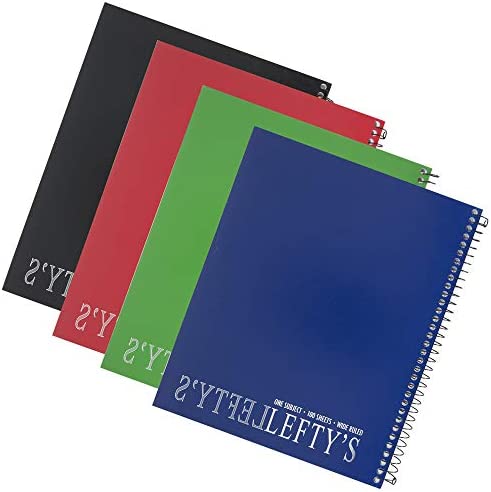 left-handed notebooks wide ruled