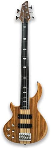 Left-handed bass guitar