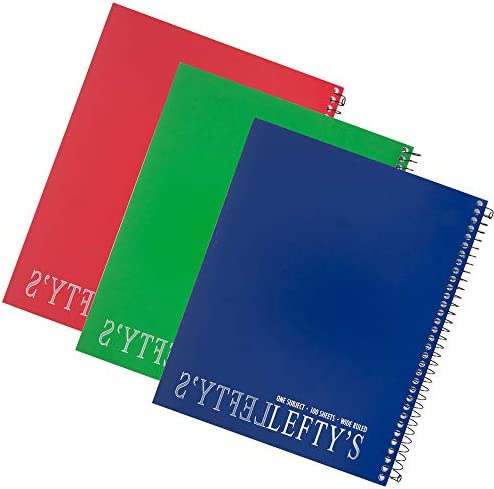 Left-Handed Wide Ruled Notebooks