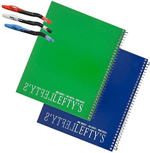 left-handed notebooks wide ruled