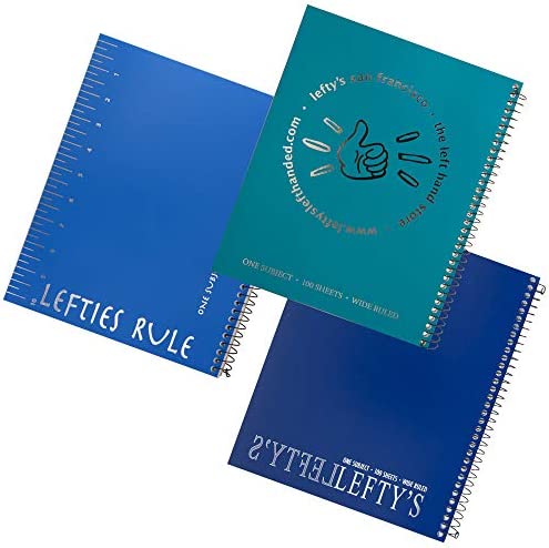 left-handed notebooks wide ruled