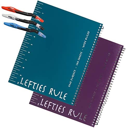 left-handed notebooks wide ruled