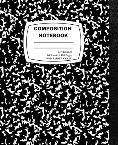 left-handed notebooks wide ruled