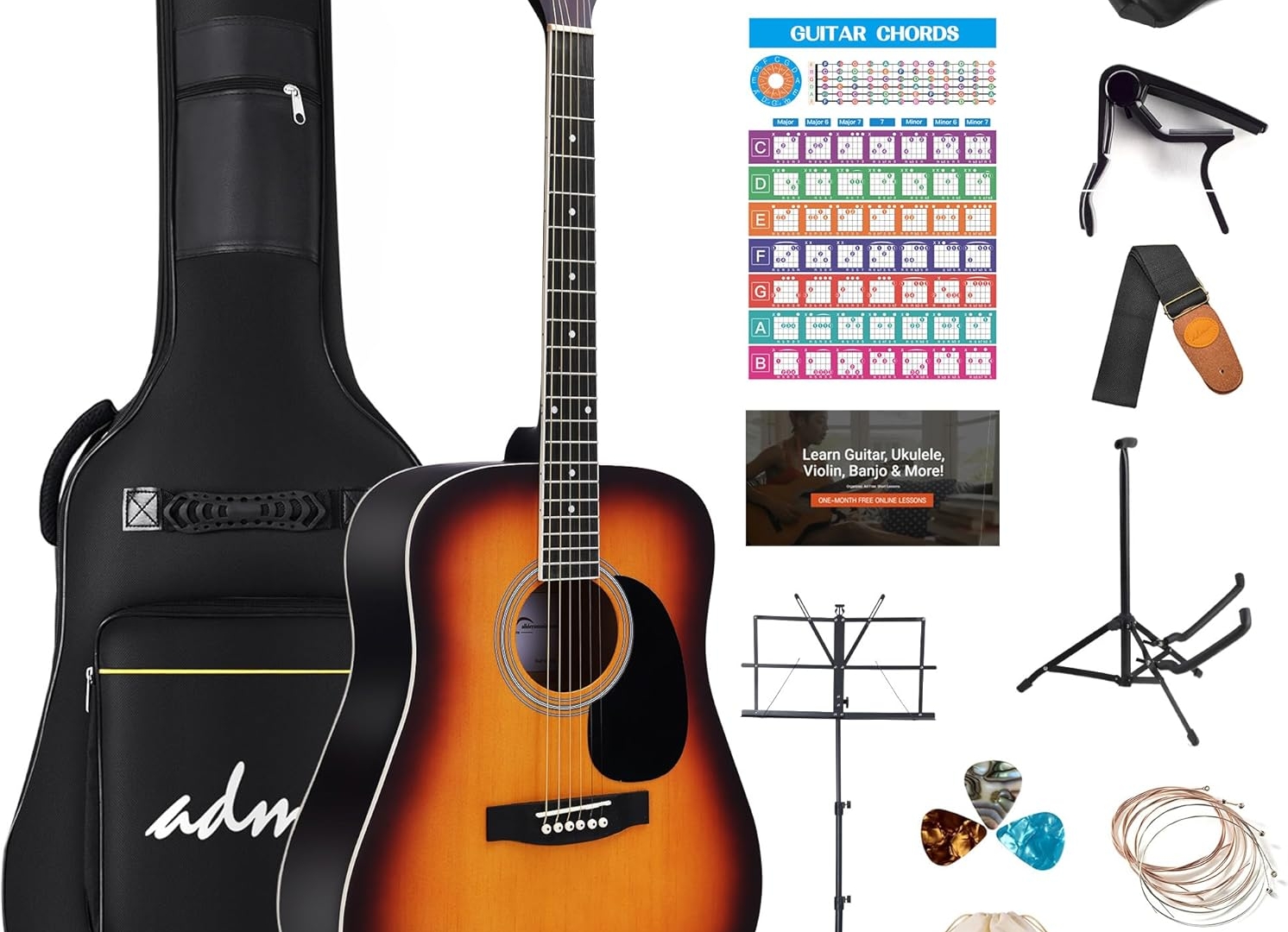 left handed acoustic guitar