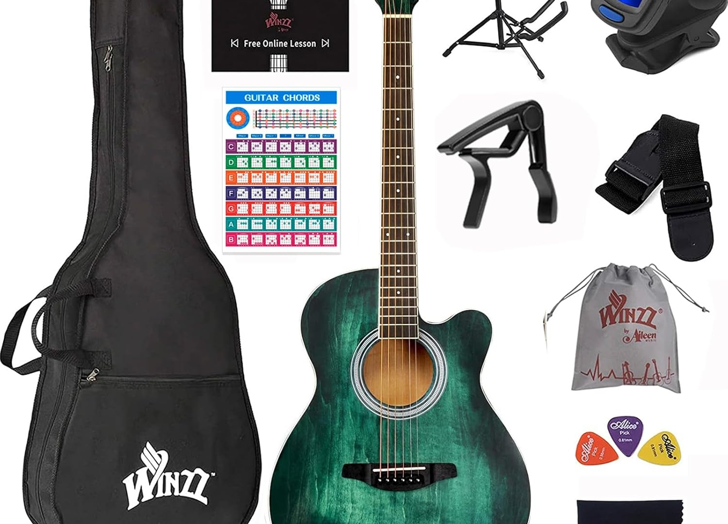 left handed acoustic guitar