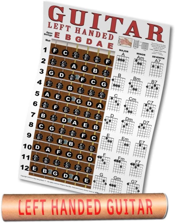 left handed acoustic guitar